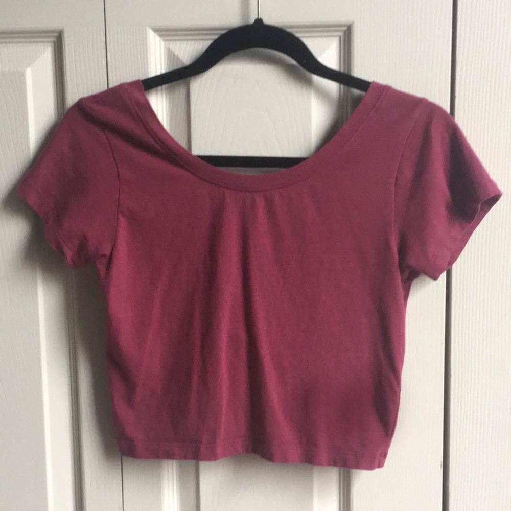 Maroon Crop top